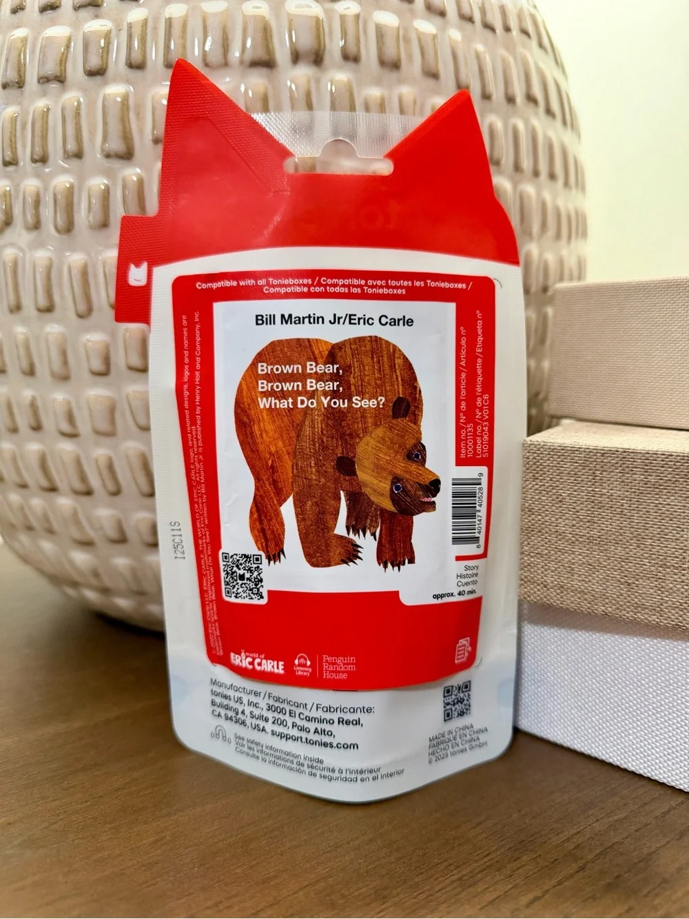 Tonies Story Time Brown Bear Figurine - Brown